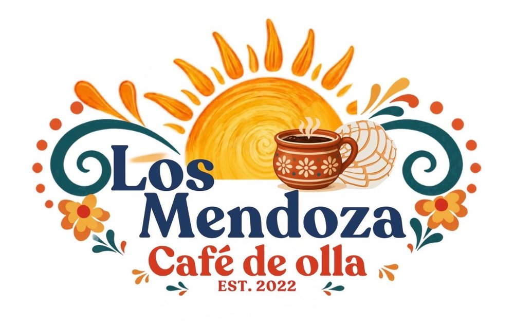 Los Mendoza Café de Olla logo, our new location coming soon
